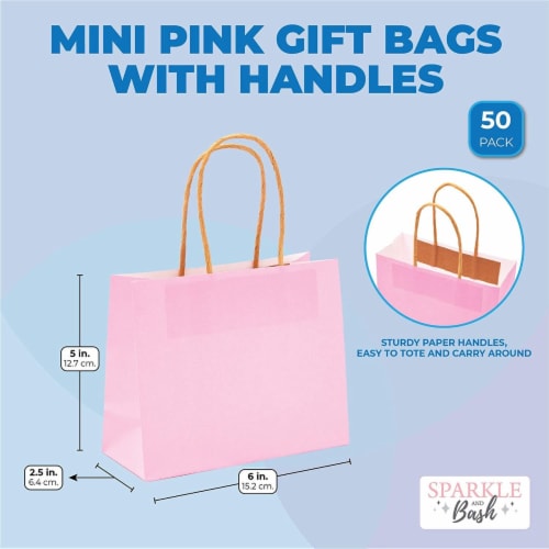 Mini pink gift bags deals