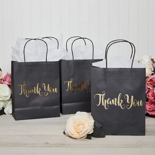 Large Rose Gold Foil Gift bags with Handles, Designer Solid Rose Gold Paper  Gift Wrap Bags, Inches - Harris Teeter