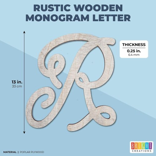 Rustic Home Decor 13 in Letter R for Crafts Wooden Monogram Alphabet Letters Rustic Home Decor 13 in Letter R for Crafts Wooden Monogram Alphabet Letters