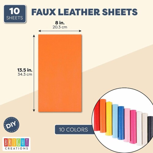 10 pack Faux Leather Sheets