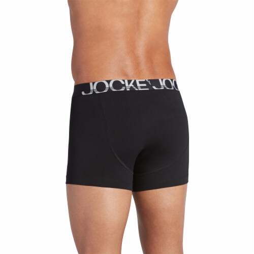 Jockey Mens Boxer Brief Size XXL - Black Perspective: back