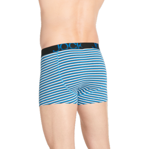 Jockey® ActiveStretch™ Boxer Brief - Blue/Black/Grey Perspective: back