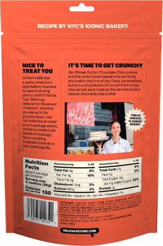 Milk Bar® Super Crunchy Cookies Brown Butter Chocolate Chip Cookies Perspective: back
