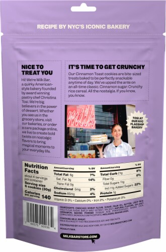 Milk Bar Super Crunchy Cookies Cinnamon Toast Cookies Perspective: back