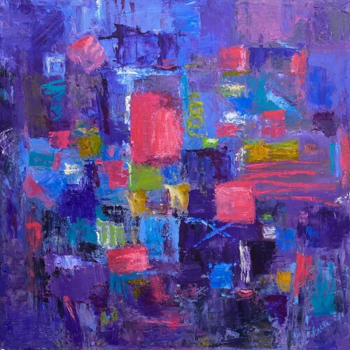 Sugar And Spice By Anita Dellal, Print On Canvas, 18 X 18, Ready To Hang Perspective: back