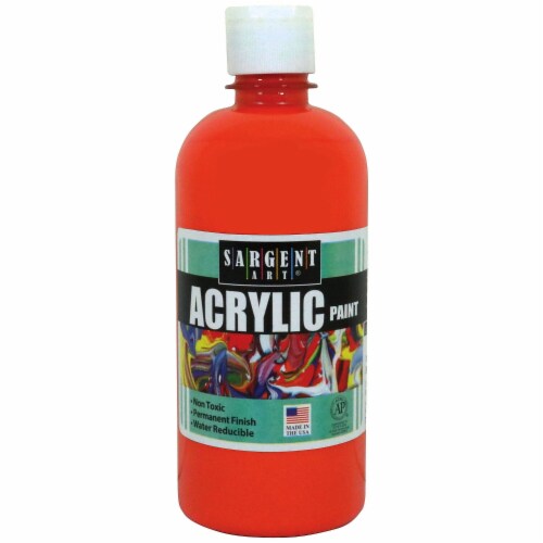 Sargent Art Acrylic Paint Orange 16 oz. Bottle Pack of 3 (SAR242414-3) Perspective: back