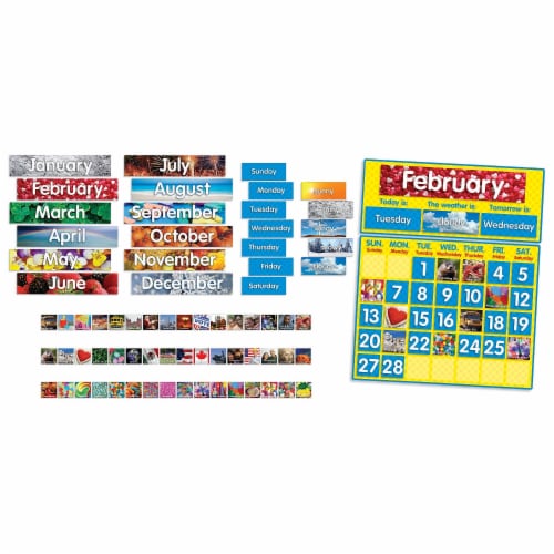Scholastic Teacher Resources Photo Calendar Bulletin Board 2 Sets (TF