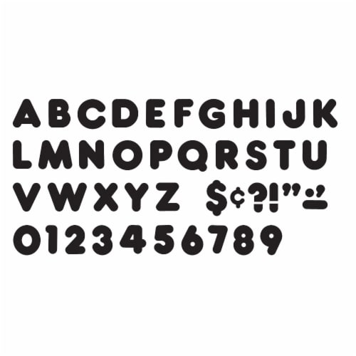 Trend Enterprises Casual Uppercase Ready Letters - Black Perspective: back