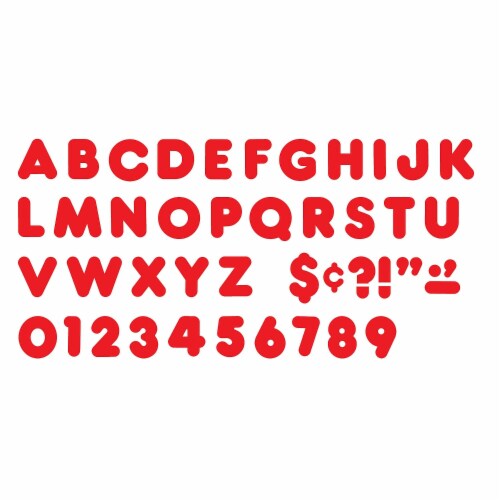 Trend Enterprises TREND 2  Casual Uppercase Ready Letters Red 140 Per Pack 6 Packs (T-432-6) Perspective: back