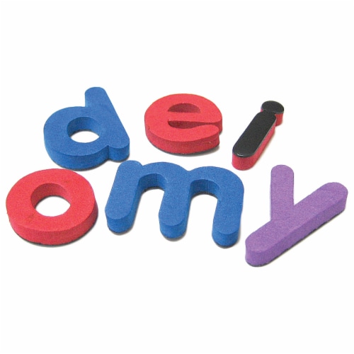 Teacher Created Resources 1.25  Magnetic Foam Small Lowercase Letters Assorted Colors 55 Per Perspective: back