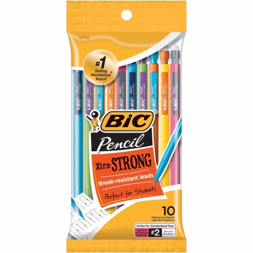 BIC Mechanical Pencils 0.9mm #2 Lead 10/Pack 3 Packs (BICMPLWP101BK-3) Perspective: back