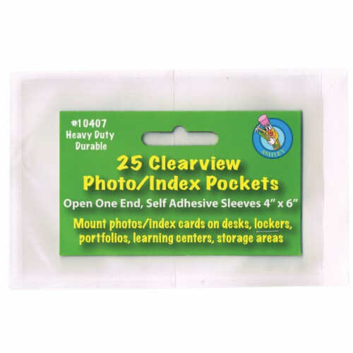 Ashley Productions Clear View Self-Adhesive Photo/Index Card Ashley Productions Clear View Self-Adhesive Photo/Index Card