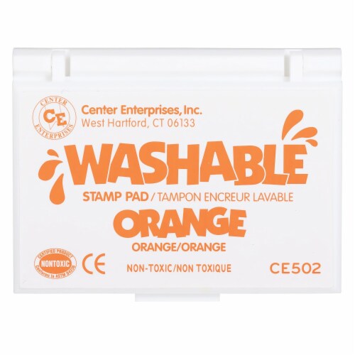 Ready2Learn Jumbo Washable Stamp Pad,Pack of 6 - Orange