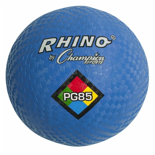 Champion Sports 8-1/2  Nylon/Rubber Playground Ball Royal Blue Pack of 3 (CHSPG85BL-3) Perspective: back