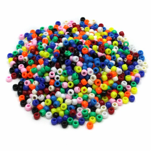 Creativity Street Pony Beads, Assorted Colors, 1000/Pack (3552)