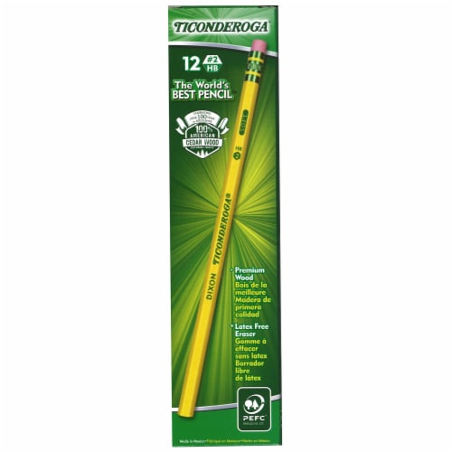 Ticonderoga Lead Pencils #2 Lead 12/Pack 6 Packs (DIX13882-6) Perspective: back