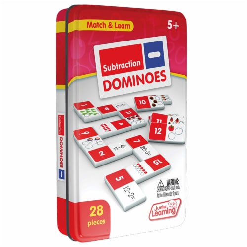 Junior Learning Subtraction Dominoes 2/Bundle (JRL482-2) Perspective: back
