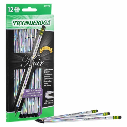 PENCILS,Ticonderoga #2 Black, Pre-sharpened, 10 ct.