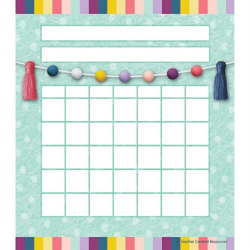 Teacher Created Resources Incentive Chart 17  x 22  Oh Happy Day Pack of 6 (TCR9047-6) Perspective: back