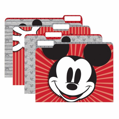 Eureka Mickey Mouse Throwback File Folders, 4 Per Pack, 6 Packs Perspective: back