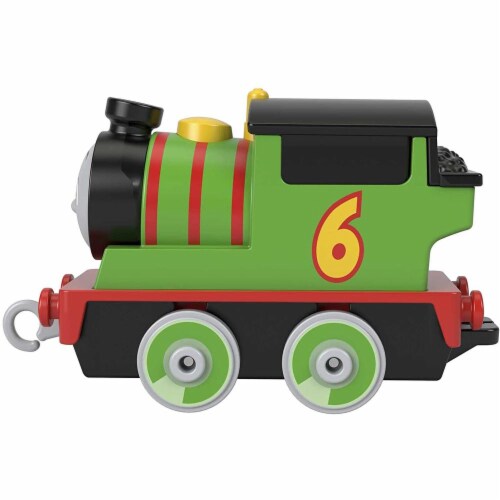 Thomas & Friends Fisher-Price Percy die-cast Push-Along Toy Train Engine for Preschool Kids Perspective: back