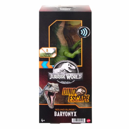 Mattel Jurassic World Sound Surge Baryonyx Figure Perspective: back