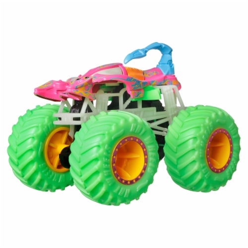 Mattel® Hot Wheels™ Glow In The Dark Midwest Madness Monster Trucks Vehicle Perspective: back
