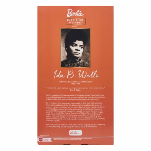 Mattel Barbie® Inspiring Women Ida B Wells Doll Perspective: back