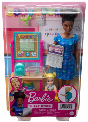 Mattel Barbie™ You Can Be Anything™ Black Teacher Career Playset Perspective: back