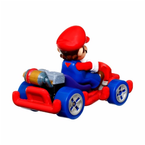 Mattel® Hot Wheels® Mario Kart™ Mario Pipe Frame Toy Vehicle Perspective: back