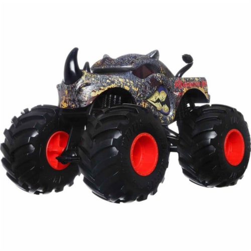 Hot Wheels Monster Truck 1:24 Scale 2022 Rhinomite Giant Wheels Perspective: back