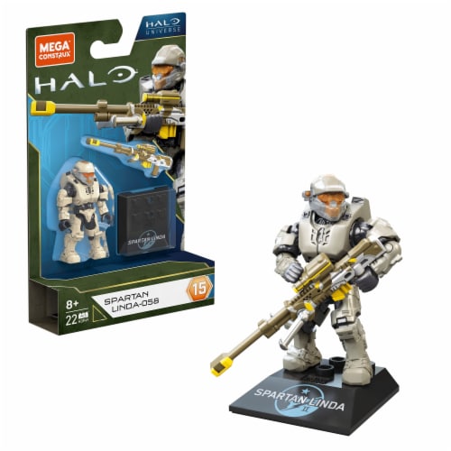 Mega Construx™ Halo® Spartan Linda-058 Building Set Perspective: back