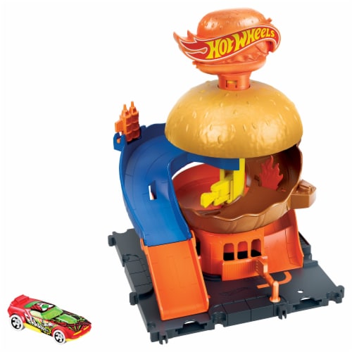 Mattel Hot Wheels® City Burger Blitz Playset Perspective: back