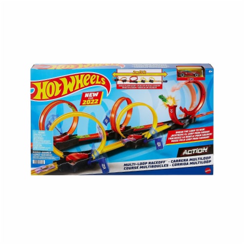 Hot Wheels Loop Stunt Champion Track Set with Dual-Track Loop