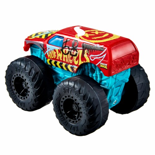 Mattel Hot Wheels® Monster Trucks Roarin Wreckers Demo Derby Vehicle Perspective: back