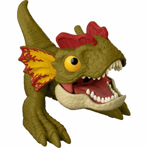 Mattel JURASSIC WORLD UNCAGED™ WILD POP UPS Dilophosaurus Perspective: back