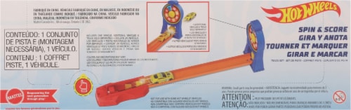 Hot Wheels Spin & Score Toy Playset with Car Perspective: back
