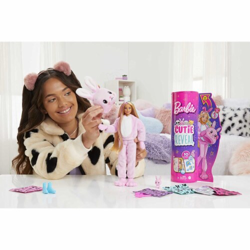 Barbie Cutie Reveal Doll with Bunny Plush Costume & 10 Surprises Including  Mini Pet, 1 ct - Fred Meyer