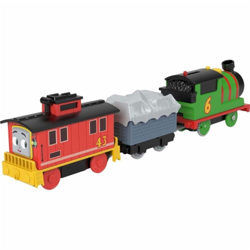 Thomas & Friends Fisher-Price Motorized Engine - Percy & Brake Car Bruno Perspective: back