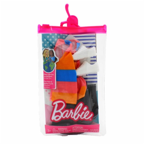 Barbie Clothes: 1 Outfit and 2 Accessories Dolls, 8, GHW81, 1 - Fry's Food  Stores