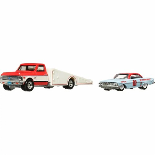 Hot Wheels '61 Impala and '72 Chevy Ramp Truck, Team Transport #54 Perspective: back
