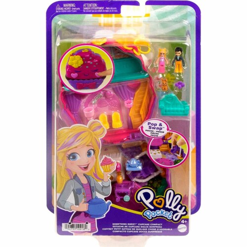 Polly Pocket Something Sweet Cupcake Compact Playset Perspective: back