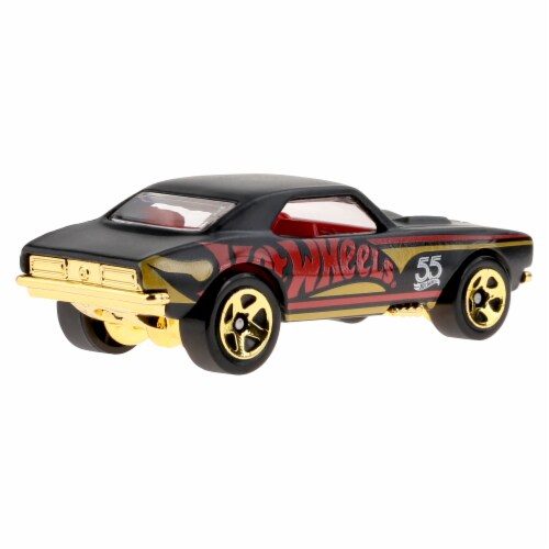 Mattel HLK08 Hot Wheels 55th Anniversary Pearl & Chrome 2023 67 Camaro Diecast Car Perspective: back