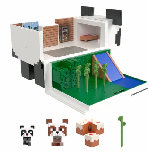 Mattel Minecraft Mob Head Panda Playhouse Mini Figure Perspective: back