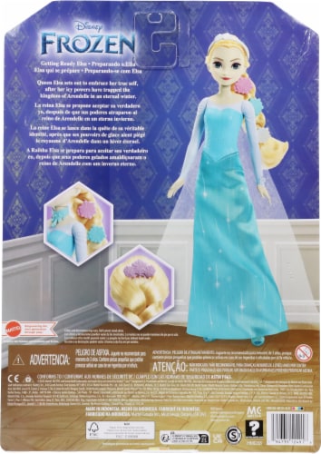 Mattel® Disney Frozen Getting Ready Elsa Doll Perspective: back