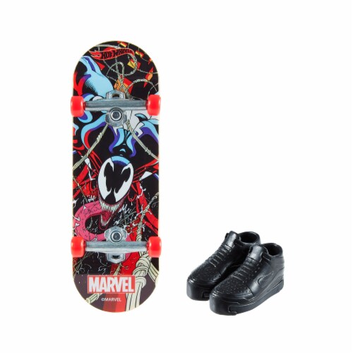 Mattel® Hot Wheels® Marvel Venom Skateboard Perspective: back