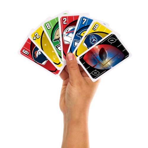 Mattel® UNO® NFL Card Game Perspective: back
