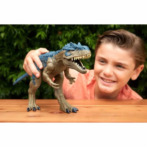 Mattel® Jurassic World Ruthless Rampage Allossaurus Perspective: back
