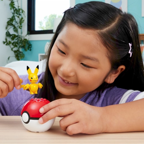 MEGA™ Pokemon™ Pikachu Poke Ball Building Set Perspective: back