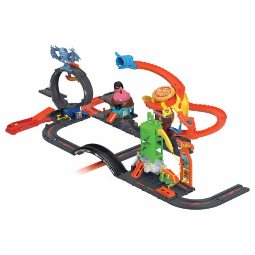 Hot Wheels® City Downtown Ice Cream Swirl™ Toy Car Playset Perspective: back